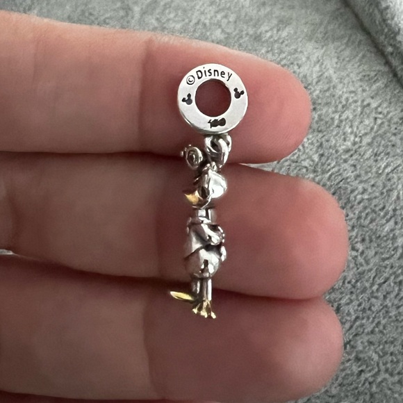 PANDORA Disney 100th Anniversary Donald Duck Lab-grown Diamond Dangle Charm - Picture 6 of 7